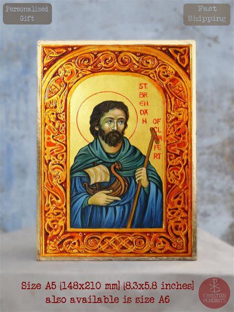 St Brendan the Navigator Orthodox Icon - Etsy