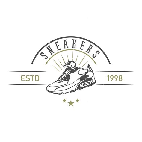 Sneakers shop logo design. Shoes store. Sneaker vector illustration ...