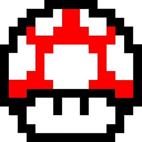 Super Mario Mushroom Pixel Art