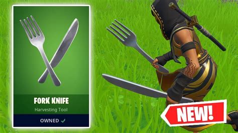 NEW FORK KNIFE Pickaxe Gameplay in Fortnite! - YouTube