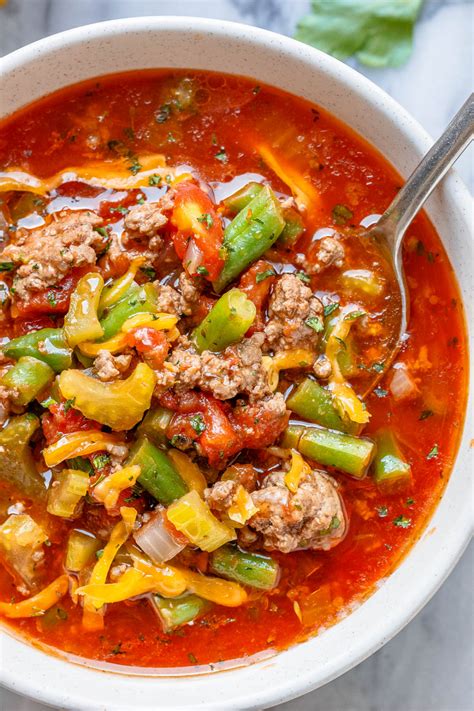 Hamburger Beef Soup {Low Carb / Keto} | Beef soup recipes, Soup with ...