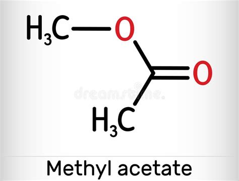 Methyl Acetate, Methyl Ethanoate Molecule. it is Acetate Ester, Solvent ...