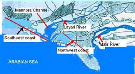 MAP OF KARACHI HARBOUR Source: Mashiatullah, A et al 2009[39 ...