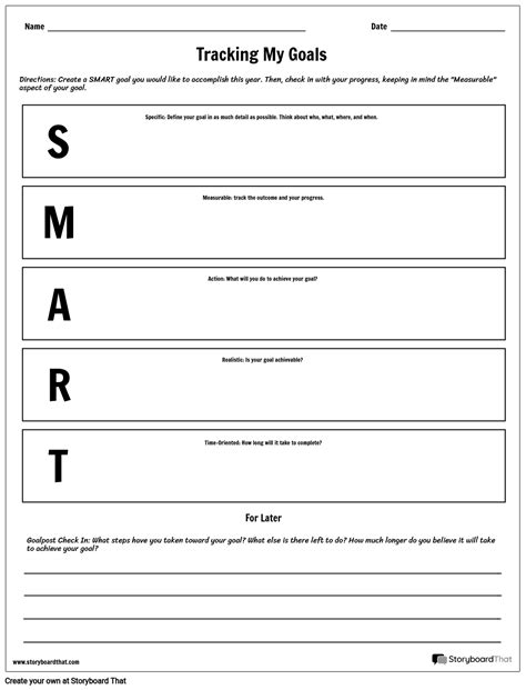 Goal Making Worksheet