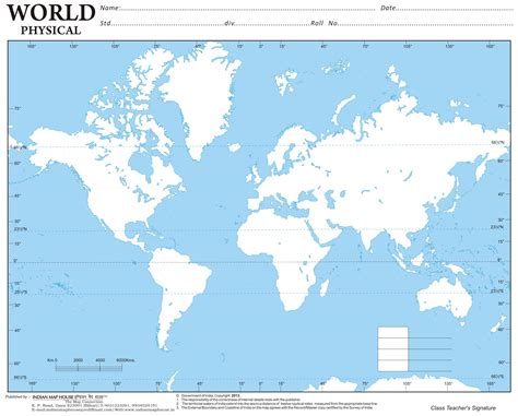 Book Of Outline World Map Physical And Political Blank Map (Original ...