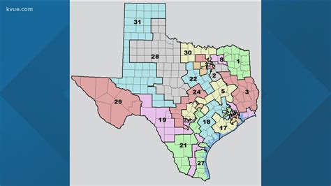 First draft of U.S. Congressional Districts map in Texas released ...