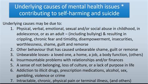 Underlying Causes of Mental Health Issues – Slide 5 | Blitztheblues ...