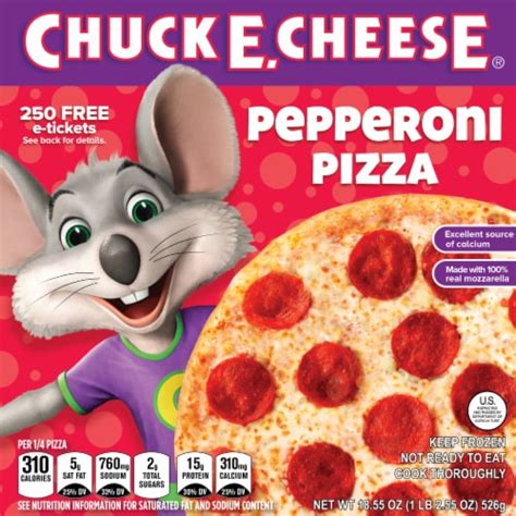 Chuck E. Cheese Pepperoni Original Crust Frozen Pizza, 18.9 oz - Kroger