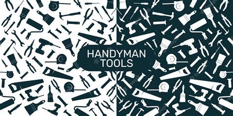 Premium Vector | Handyman tool vector background with light and dark ...