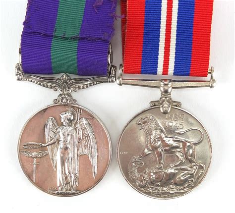 British Military World War II General Service medal with Palestine bar ...