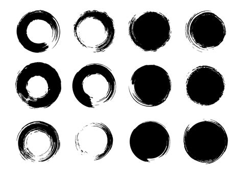 Grunge Circle Brush Vector Art, Icons, and Graphics for Free Download