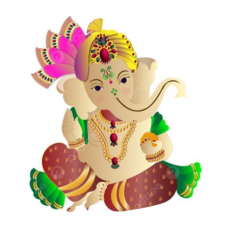 Ganesh Ji Vector Art PNG, Shri Ganesh Ji Bhagwaan Hindu Lord Vector ...