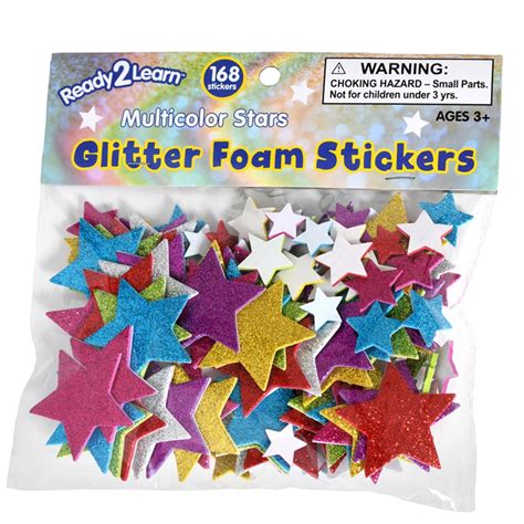 Glitter Foam Stickers - Stars - Multicolor - CE-10082 | Learning ...