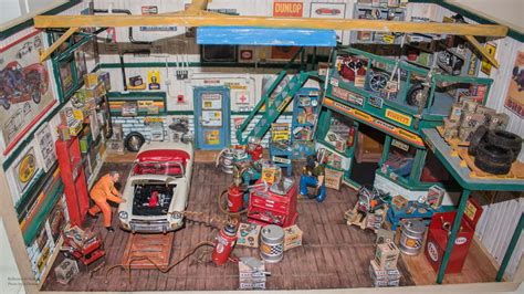 Vintage Garage Diorama 118 Scale Dx Dioramas And Accessories | Images ...