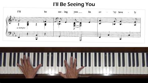 I'll be Seeing You Piano Cover with separate Tutorial v.2 - YouTube