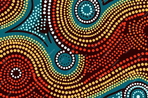 Premium Photo | Tribal pattern of australian aboriginal