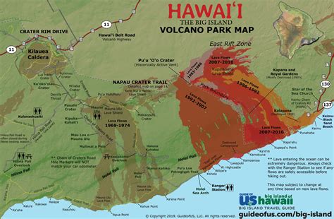 Where Is The Volcano In Hawaii Map - Map of world