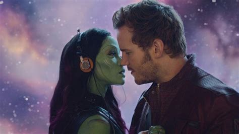 Why Star-Lord & Gamora's First On-Screen Kiss Wasn't In A Guardians Of ...