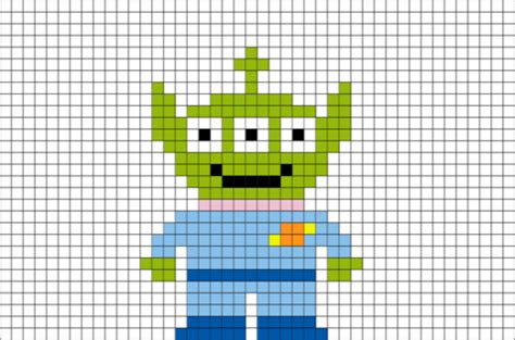 Alien Toy Story Pixel Art | Lego art, Pixel art, Pixel art design