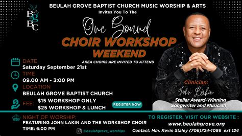 One Sound Choir Workshop Weekend | Beulah Grove