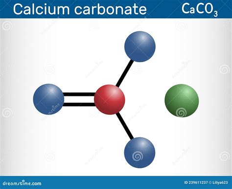 Calcium Carbonate Molecule. it is an Ionic Compound, the Carbonic Salt ...