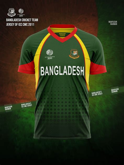 Evolution of Bangladesh's ODI Cricket World Cup Jersey on Behance