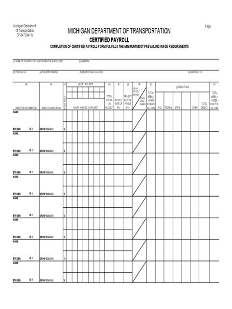 10 Certified Payroll Excel Template - Template Guru