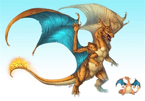 Realistic Pokemon: Charizard by ReneCampbellArt on DeviantArt