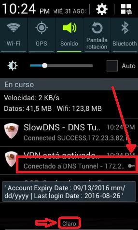 Slow DNS en Claro Chile internet full sin crédito sin root