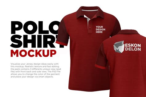 Polo Shirt Mockup Psd | Shirt Mockups ~ Creative Market