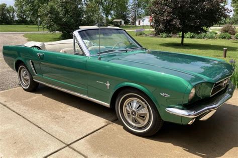 For Sale: 1965 Ford Mustang Convertible (green, 289ci V8, 3-speed auto ...