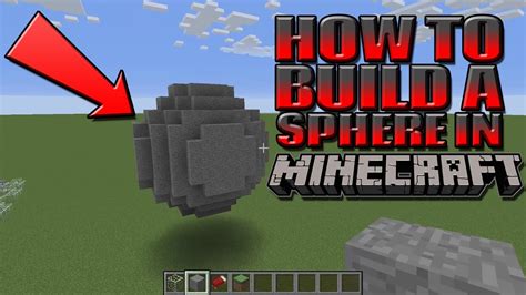 How To Make A Sphere In Minecraft (Tutorial) - YouTube