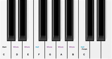 Piano Keys Chart for Beginner Piano Students