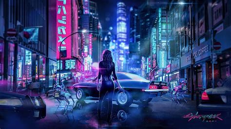 HD wallpaper: cyberpunk, fan art, neon, JivoStudio, Cyberpunk 2077 ...