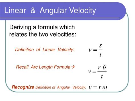 PPT - Linear & Angular Velocity PowerPoint Presentation, free download ...