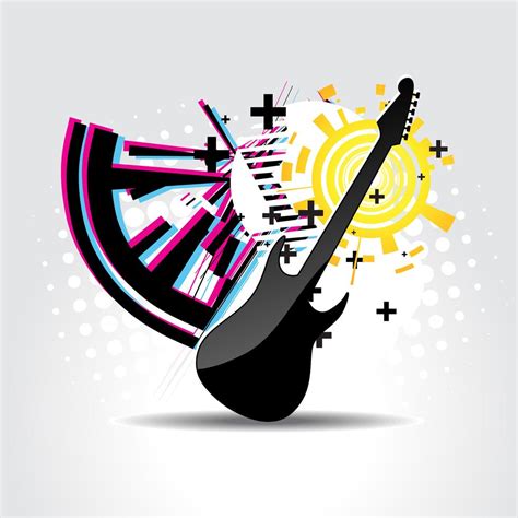 Abstract guitar art 220293 Vector Art at Vecteezy