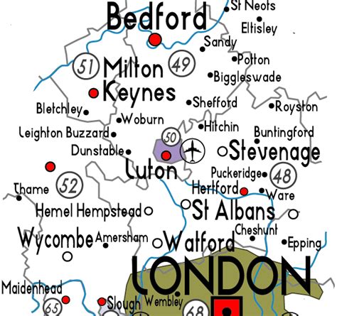 Luton Map