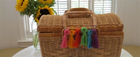 Make: Rainbow Tasseled Picnic Basket | magpie gentile