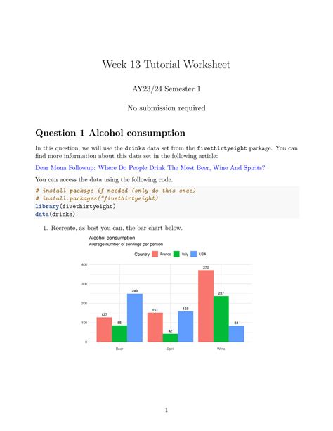 Tutorial worksheet wk13 - Week 13 Tutorial Worksheet AY23/24 Semester 1 ...