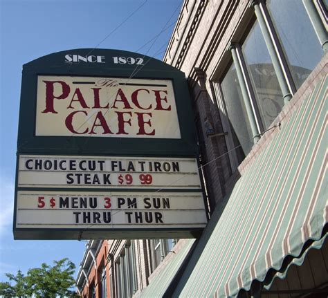 Ellensburg Today: The Palace Cafe, since 1892, Main Street.