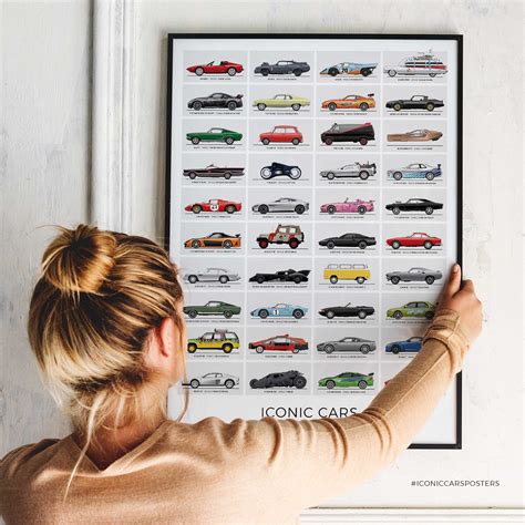 Movie Cars Inspired Poster Iconic Cars From Films and TV. - Etsy Australia