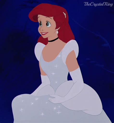 Ariel in Cinderella's Ballgown - disney crossover Photo (33822412 ...