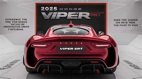 Finally! The All-New 2025 Dodge Viper SRT Muscle Unveiled - 2025 Dodge ...