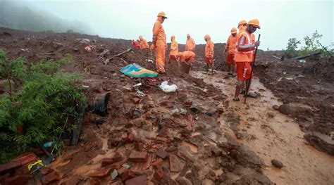 Raigad landslide: Muddy routes and inclement weather slow down rescue ...