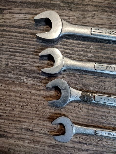 Craftsman SAE double open end wrench set =V= series 4pc Lot Vintage USA ...