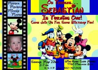 Mickey Mouse Clubhouse Birthday Invitations CUSTOM on PopScreen