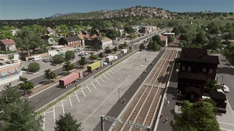 Small town train station : r/CitiesSkylines