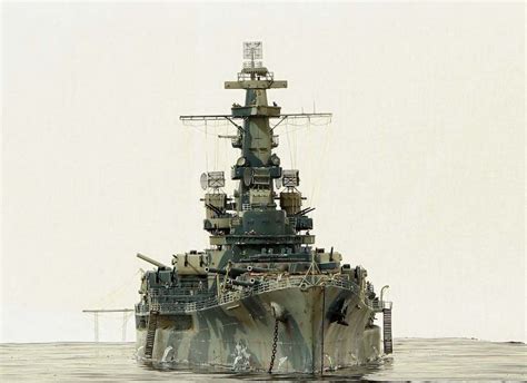 USS Alabama BB-60 1/350 Scale Model Diorama | Scale model ships ...