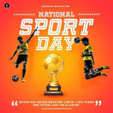 29 August Happy National Sports Day Banner Free PSD Template - Indiater