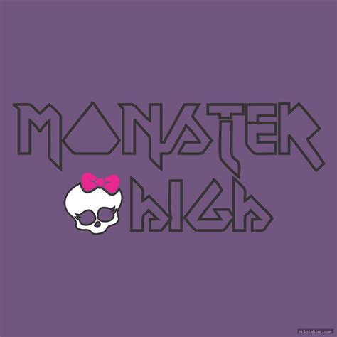 Monster High Logo Printable - Gridgit.com